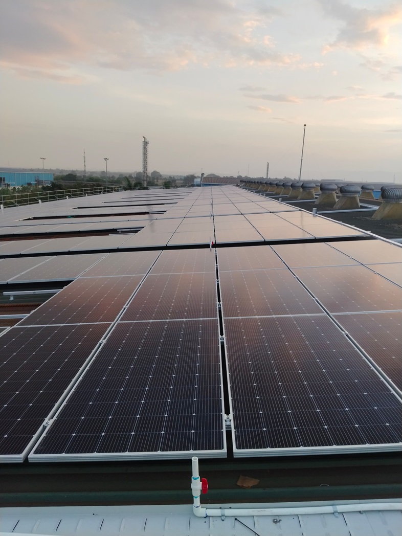 Solar Panel Installation.  